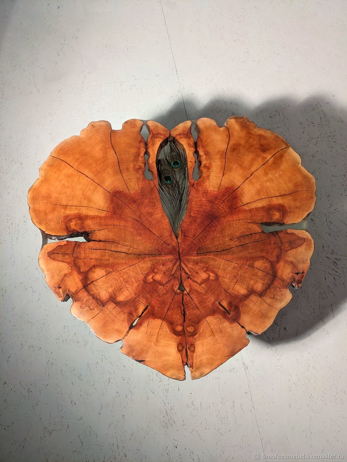 Стол из слеба с эпоксидной смолой в интернет-магазине Ярмарка Мастеров ...