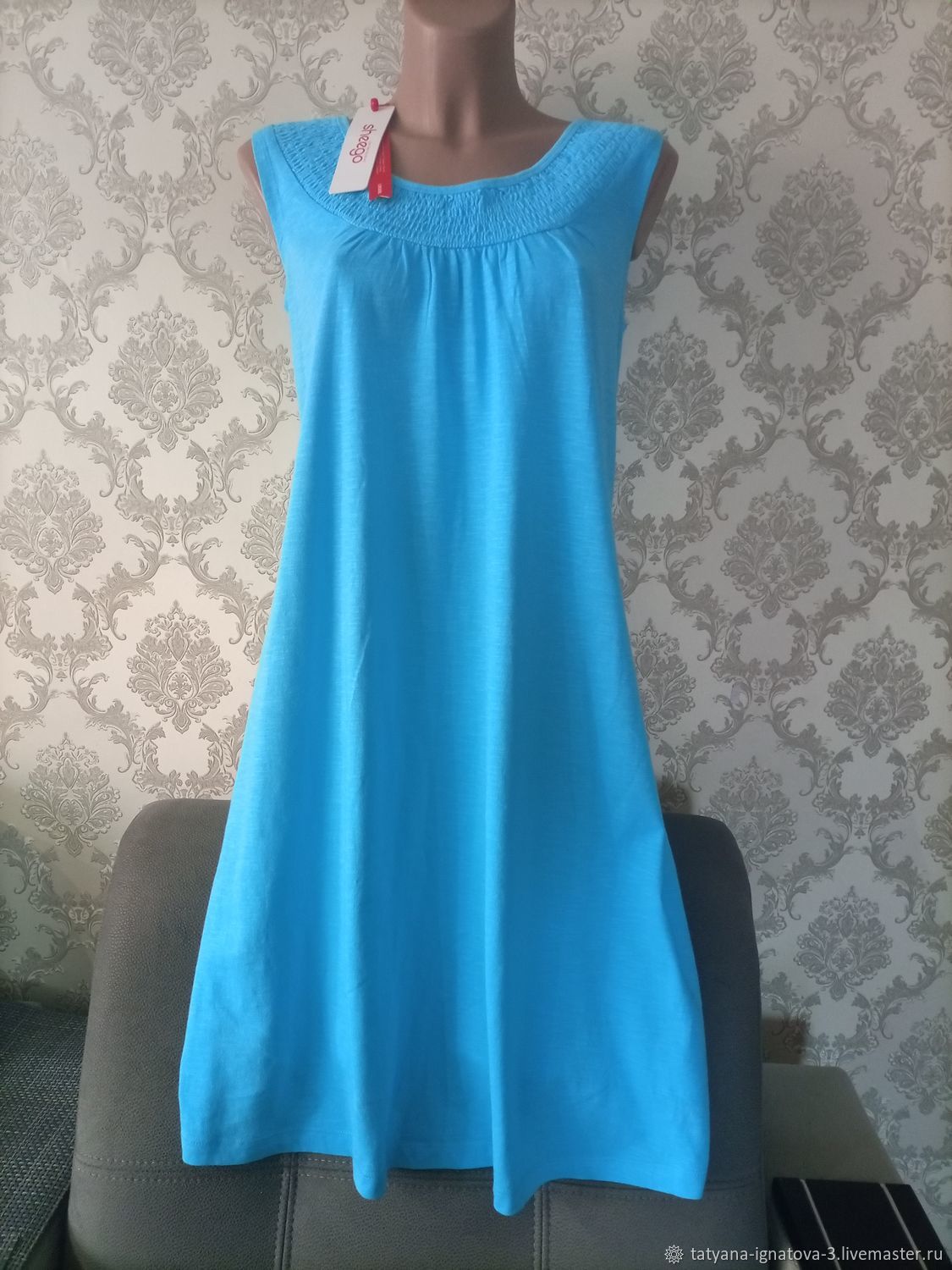 Винтаж: Германия. Sheego. 100%хлопок. Летний женский сарафан купить в ...