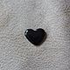 Black heart made of mudstone. Cabochons. SAPPHIRE (mineral-kamni). Online shopping on My Livemaster.  Фото №2