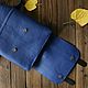 Backpack genuine leather'Satchel style boho bright blue. Backpacks. Gelekoka. Handmade leather bags.. My Livemaster. Фото №6