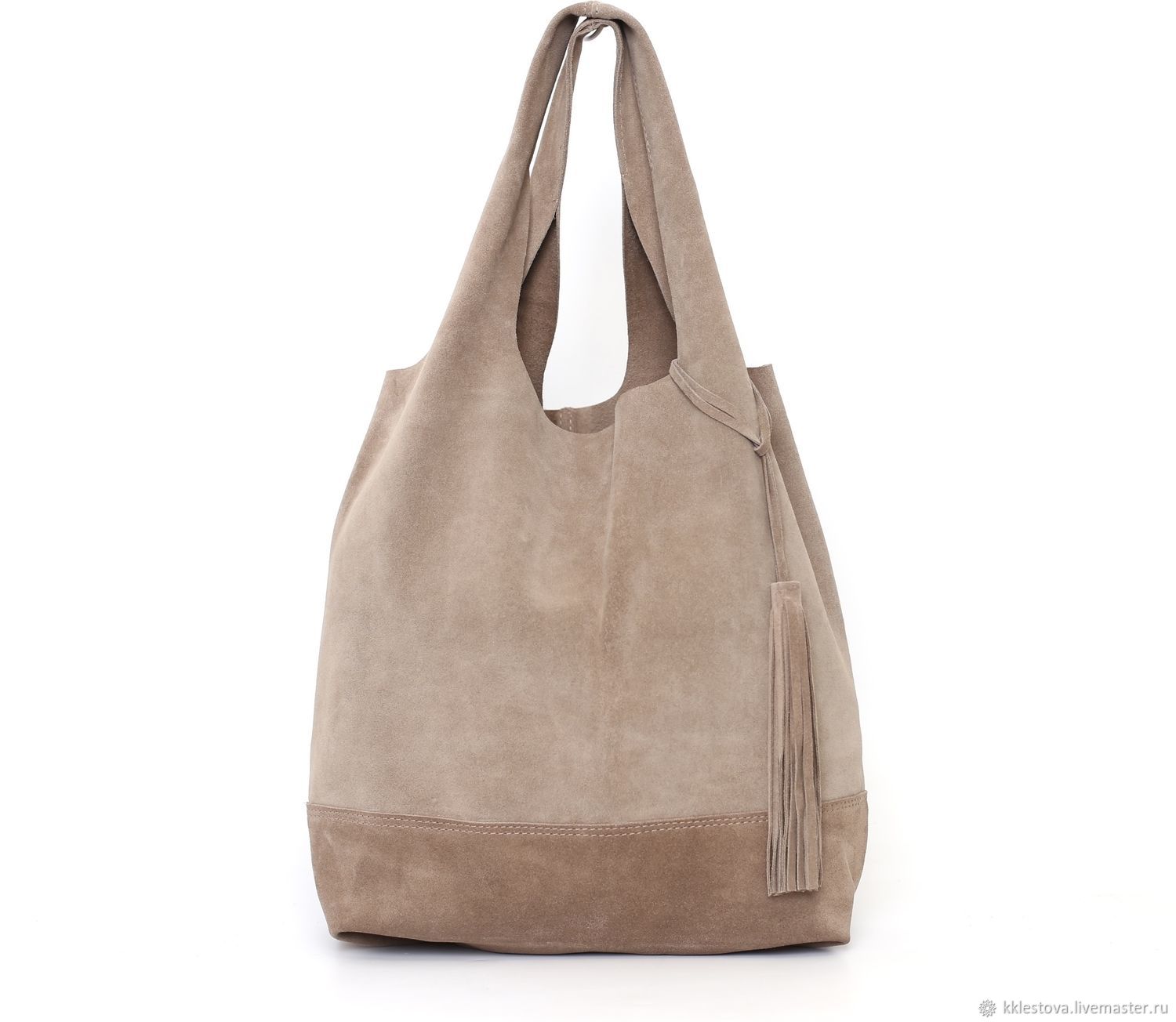 Замшевая Бежевая сумка женская Мешок пакет Авоська в интернет-магазине ...