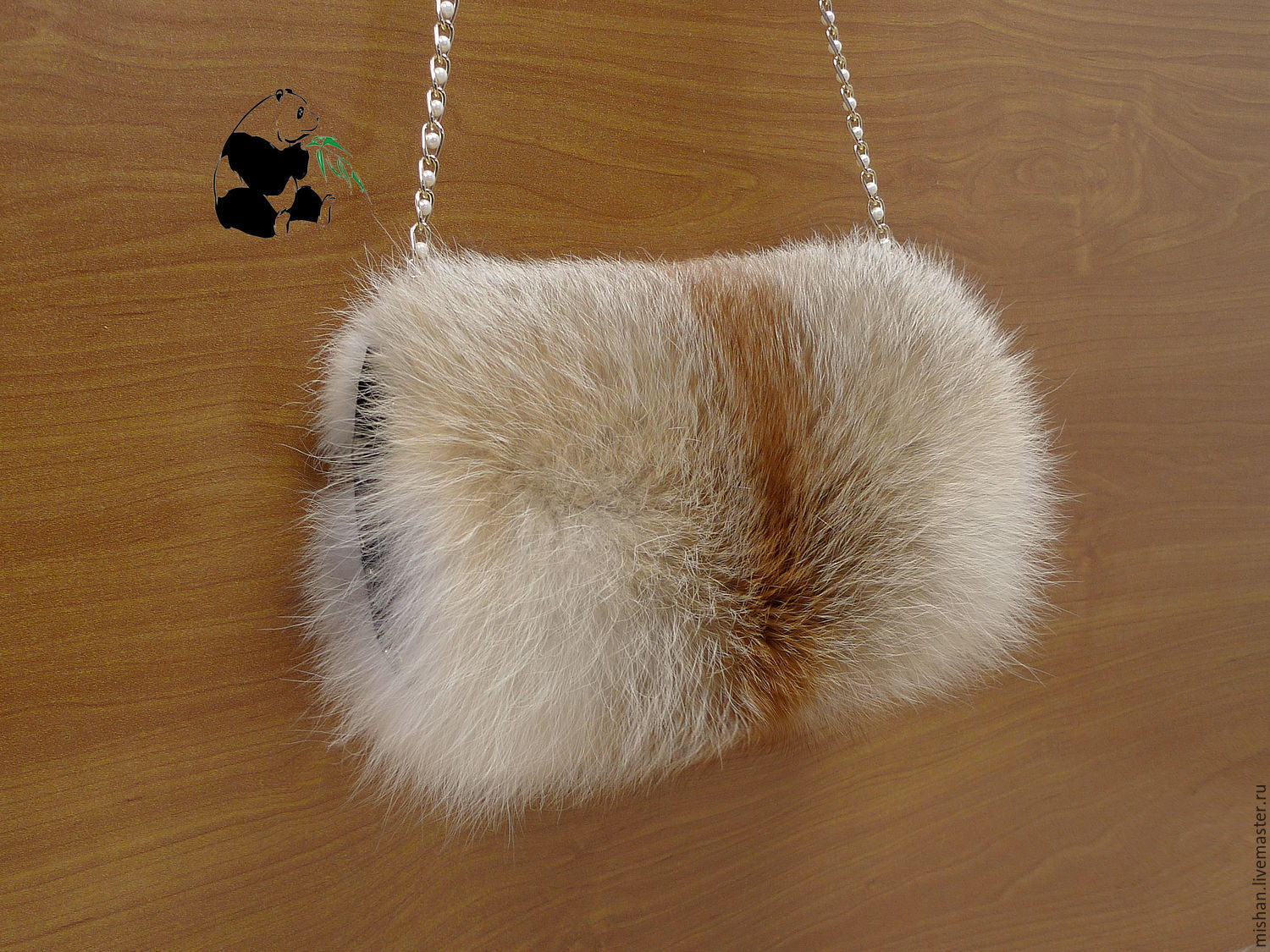 Elegant fur Muff bag made of fur Siberian red Fox, Clutch, Ekaterinburg,  Фото №1