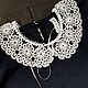 Frivolite lace collar with ribbon closure. Collars. Sambra's lace (Sambra). Online shopping on My Livemaster.  Фото №2