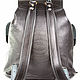 Order Leather backpack 'Style 1' black. Russian leather Guild. Livemaster. . Backpacks Фото №3
