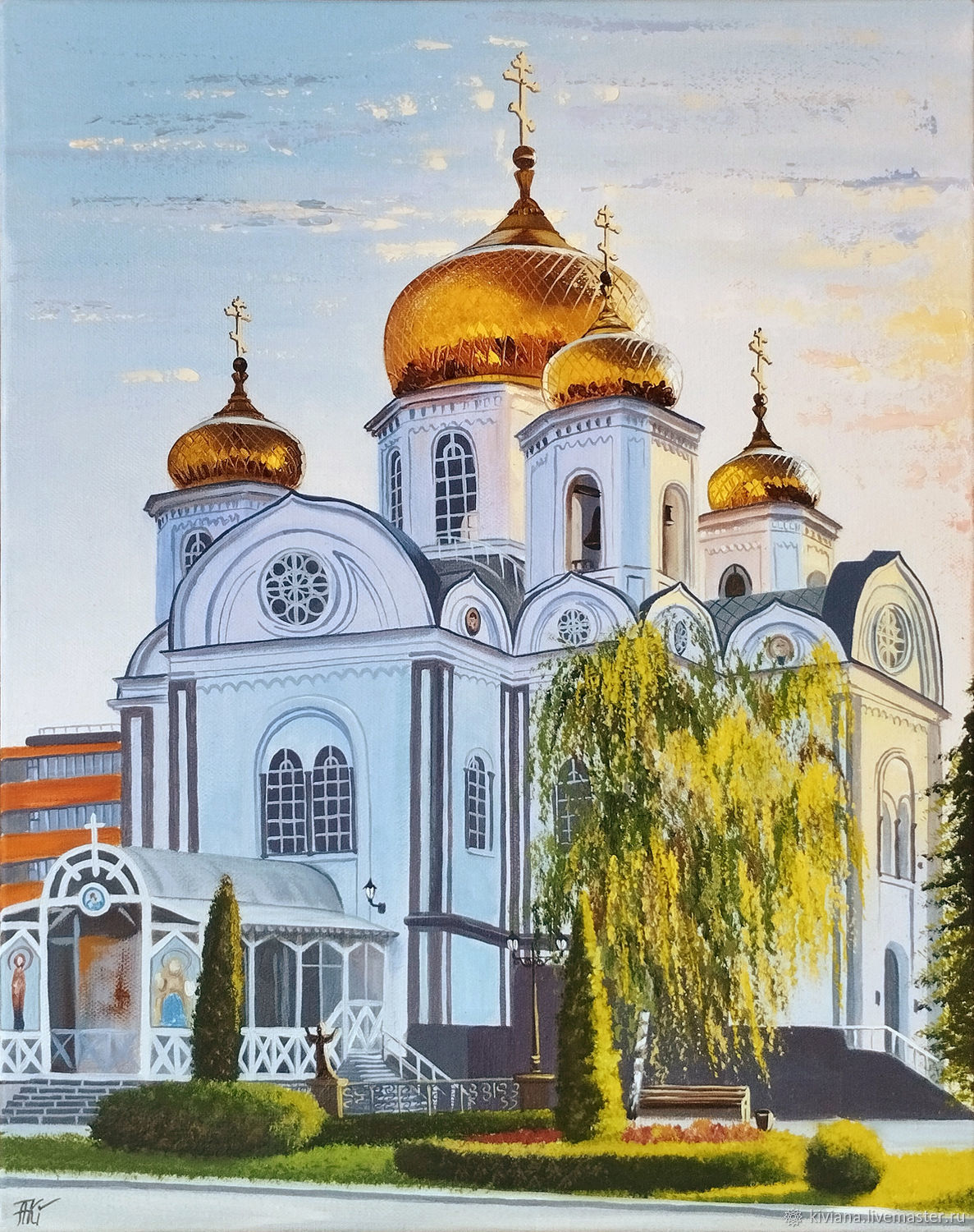 картины церквей и храмов россии с пейзажем