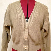 Long cardigan with buttons