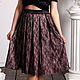 Lace skirt, satin skirt, puffy skirt, MIDI skirt. Skirts. Lara (EnigmaStyle). My Livemaster. Фото №5