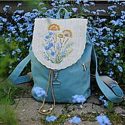 Сумки и аксессуары handmade. Livemaster - original item Backpack with embroidery 