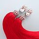 Clip brushes 'Anita'. Tassel earrings. nadinbant (Nadinbant). Online shopping on My Livemaster.  Фото №2