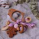 Rattle for a newborn baby girl Bird (a gift for birth), Teethers and rattles, Moscow,  Фото №1