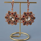 Украшения handmade. Livemaster - original item Classic earrings: rose gold 0007. Handmade.