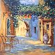  Italian courtyard. Oil. 40 by 50 cm, Pictures, Moscow,  Фото №1