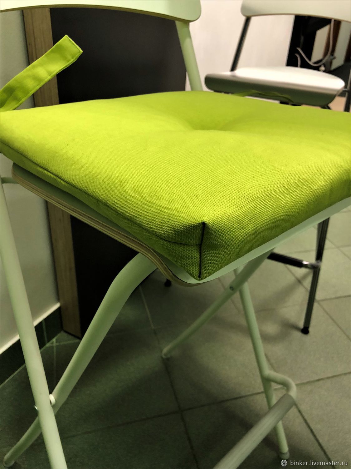 подушка на стул со спинкой мягкая