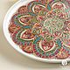 Order Plates decorative: brocade. Collectible plate stained glass. Vitreous Wood***Tatiana***. Livemaster. . Decorative plates Фото №3