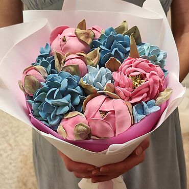 Сувениры и подарки ручной работы. Ярмарка Мастеров - ручная работа Букет из зефира. Handmade.