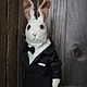 White rabbit 007, Stuffed Toys, Tver,  Фото №1