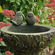 Concrete drinking bowl Antique mossy roses with stucco decor, Bird feeders, Azov,  Фото №1