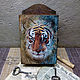Housekeeper with a door ' Tiger'. Housekeeper. Decoupage - decor. Online shopping on My Livemaster.  Фото №2