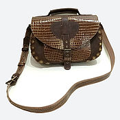Сумки и аксессуары handmade. Livemaster - original item Shoulder bag: women`s AGATE bag made of genuine leather brown. Handmade.