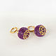 Lilac Bead Earrings. Earrings. Handmade by Svetlana Sin. Online shopping on My Livemaster.  Фото №2