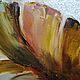 Order Painting with a large flower in a modern manner brown gray. paintmart (oikos). Livemaster. . Pictures Фото №3