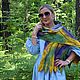 Felted scarf Africa, warm textured scarf, size 29 h194 cm. Scarves. AloraFelt. My Livemaster. Фото №5