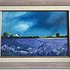 Oil painting landscape 'Before the storm'. 20h30 cm, Pictures, Mytishchi,  Фото №1