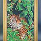 Embroidered picture 'Cheetah'. Pictures. Magic box. My Livemaster. Фото №5
