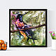 Hummingbird, oil painting on canvas, bird painting, Pictures, St. Petersburg,  Фото №1