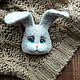 Bunny-brooch face, Brooches, Moscow,  Фото №1