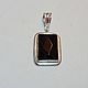 Pendant with black faceted agate in a frame 925 silver. Pendants. marusjy. My Livemaster. Фото №4