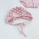 A gift for a newborn: a cap and bloomers for a girl pink. Gift for newborn. babyshop. My Livemaster. Фото №4