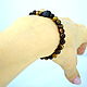 Order Men's bracelet made of tiger's eye stones, tourmaline sherl. naturalkavni. Livemaster. . Bead bracelet Фото №3