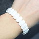 Natural White Agate Bracelet with a cut. Bead bracelet. naturalkavni. Online shopping on My Livemaster.  Фото №2