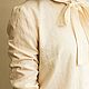 Классическая блузка, с бантом, с цветочным принтом, молочная, белая. Блузки. Скромное обаяние (Александра). Интернет-магазин Ярмарка Мастеров.  Фото №2