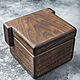 Large storage box 'Cube' made of dark oak. Sugar Bowls. Foxwoodrus. My Livemaster. Фото №4