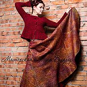 Одежда handmade. Livemaster - original item Skirt Nuno-felt 