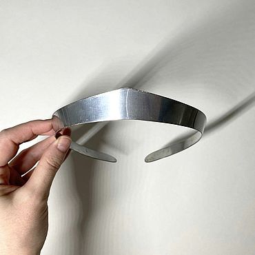 Материалы для творчества ручной работы. Ярмарка Мастеров - ручная работа 2 см "Классика" уголком, сталь, основа-кокошник. Handmade.