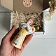 Ангел керамический глиняная игрушка , 11-12 см. Пасхальные сувениры. Ручной Лис. Ярмарка Мастеров.  Фото №5