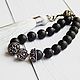 Order Good Luck prayer beads made of black agate. The star of Siberia. Livemaster. . Rosary Фото №3