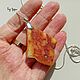 Healing amber pendant made of raw amber. Pendant. BalticAmberJewelryRu Tatyana. My Livemaster. Фото №4