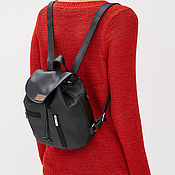 Мини-рюкзак из экокожи ALMINI/цвет бордовый