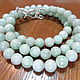 Men's winding bracelet made of natural white jade and 925 silver. Bead bracelet. marusjy. My Livemaster. Фото №4