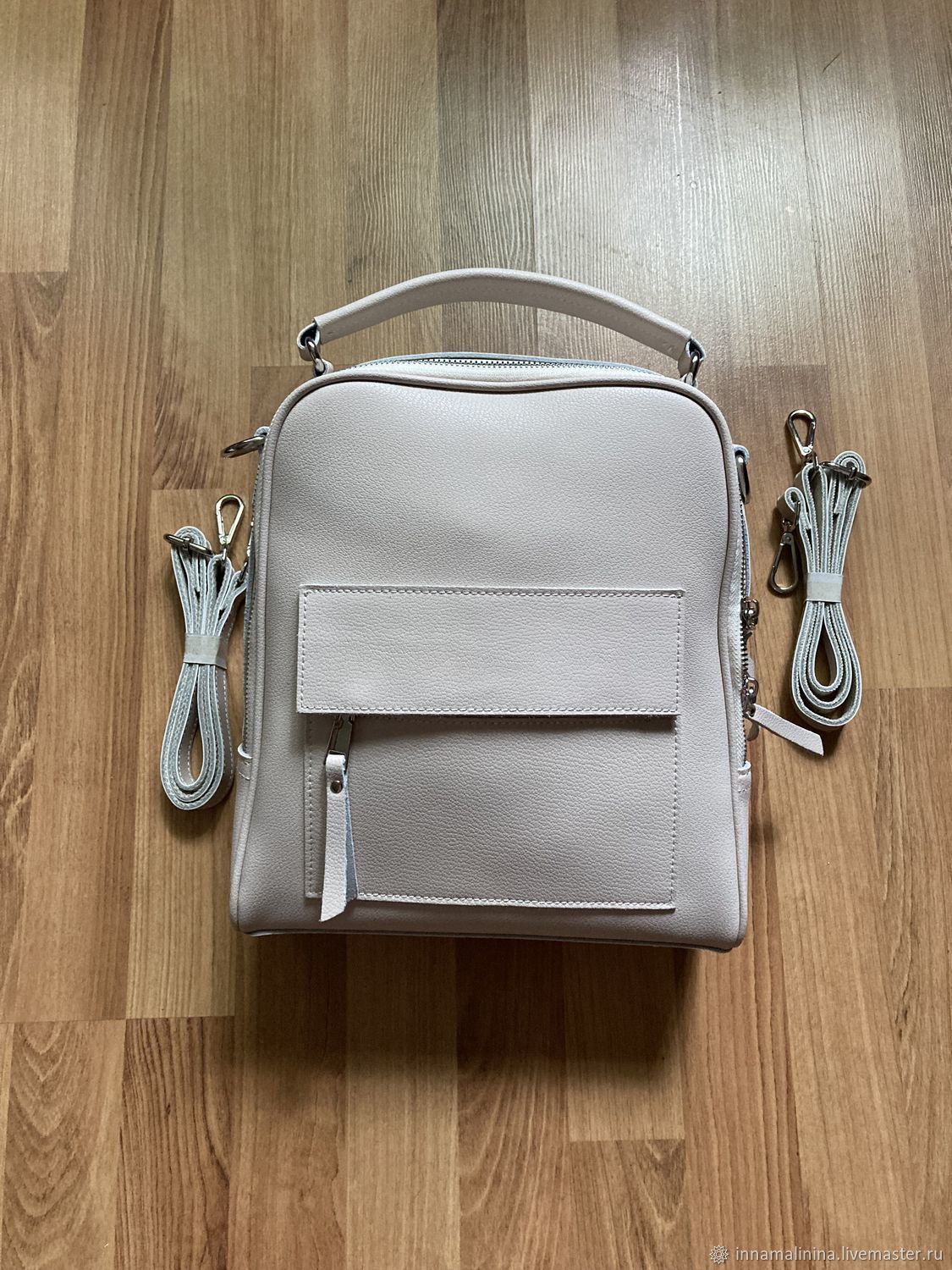 Рюкзак кожаный женский бежевый натуральная кожа купить в интернет ...