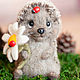 Felted toy hedgehog and Daisy. Felted Toy. Felt toy fromKristina Antropova. My Livemaster. Фото №5