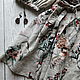 Linen dress 'Meadow flowers' light with a belt. Dresses. ZanKa. My Livemaster. Фото №5