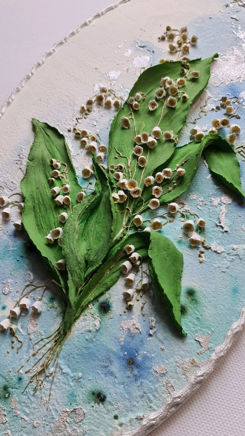 Картина "Ландыши", скульптурная живопись в интернет-магазине Ярмарка ...