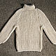 Sweater knitted of 100% sheep wool (No. №230). Mens sweaters. Rogopuh. Online shopping on My Livemaster.  Фото №2
