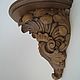 Order  Carved wall console shelf Rococo. Carved decor. Livemaster. . Interior elements Фото №3