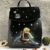 Круглая сумочка с росписью «Кот-Бегемот»